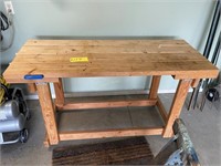 Work Bench on casters, 5'X2'