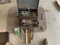 tool box w/tools-some craftsman wrenches