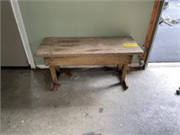 38" wood bench