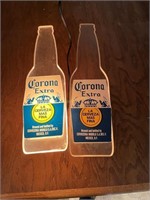 2-Corona lighted signs-1 missing cord