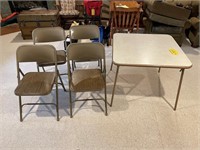 card table & 4 chairs