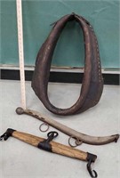 3pcs - Horse collar, evener, etc