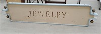 90" long Old wooden Interior jewelry sign