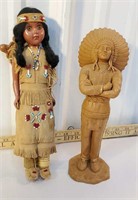 Carlson - Minnesota Indian doll with papoose and