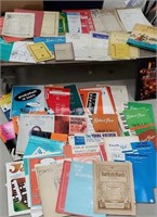 Large lot of music related including sheet music