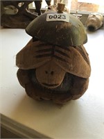See no evil coconut monkey