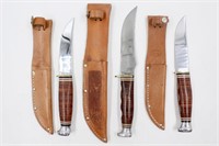 Lot (3) NOS Kabar Hunting Survival Knives