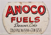Rare Denver Colorado ANOCO Fuels Advertising Sign