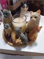 Cat candle burner