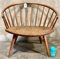 Vintage Sweden Spindle Back Wood Chair
