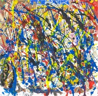 Jackson Pollock American Abstract Oil on Canvas