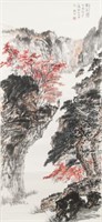 Shi Zhenyu Chinese Watercolor on Scroll