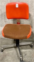 Vintage MCM Orange HARTER Office Chair