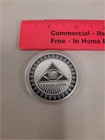 Free masons collector coin