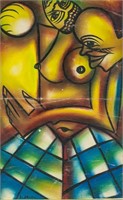 Leopold Survage French Cubist Oil on Canvas Nude
