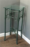 WROUGHT IRON GREEN PATION TABLE