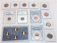 GRADED & ERROR PENNY COLLECTION, 1909 MS67 RED,