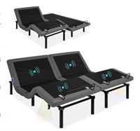 Split King Adjustable Bed Frame w/ massage