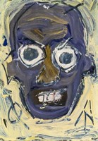 Jean-Michel Basquiat Mixed Media on Paper
