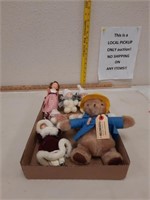 Paddington bear and collector dolls