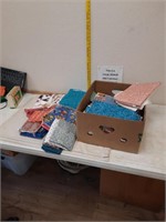 Box of quilting  material