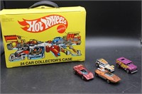1983 Hot Wheels 24 Car Collector's Case w/ RL Cars