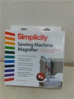 Sewing machine magnifier
