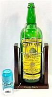 Vintage CUTTY SARK Tall Bottle & Holder