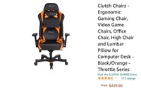 Clutch Chairz Ergonomic Gaming Chair T Series