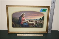 Gentle Jesus with the sheep