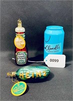 Heinz  Ketchup & Pickle Christmas Tree Ornaments