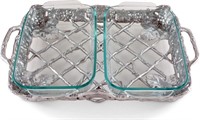 Metal Pyrex Glass Casserole Dish Holder