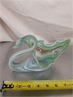 Art glass swan