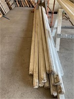 14-16’ white wood center poles