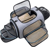 Siivton 4 Sides Expandable Pet Carrier