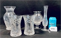 Waterford Crystal Vases (4)