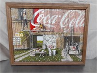 Coca-Cola framed canvas