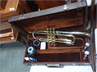 Trumpet with carrying  case
