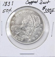1831 Capped Bust Silver Half Dollar Coin