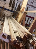 13-18’ wood center poles