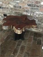 Heavy wood tree table