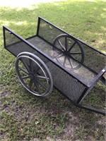 Metal pull cart great for yard or garden