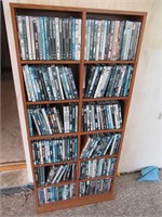 DVD Shelf with DVD's (DVD's will be boxed up)