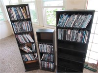 (3) DVD Racks with DVD's (DVD's will be boxed up)