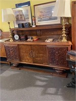 Large Beautiful Antique Oak Sideboard