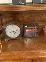 Antique Clock and Television Channel Switcher