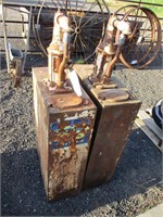 (2) Vintage Oil Pumps