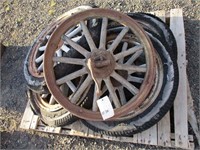 (5) Wood Spoke Wheels