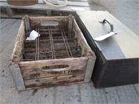 Vintage Milk Crate & Tool Box