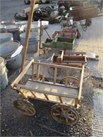 Vintage Goat Cart - 16" T x 28.5" L x 18" W